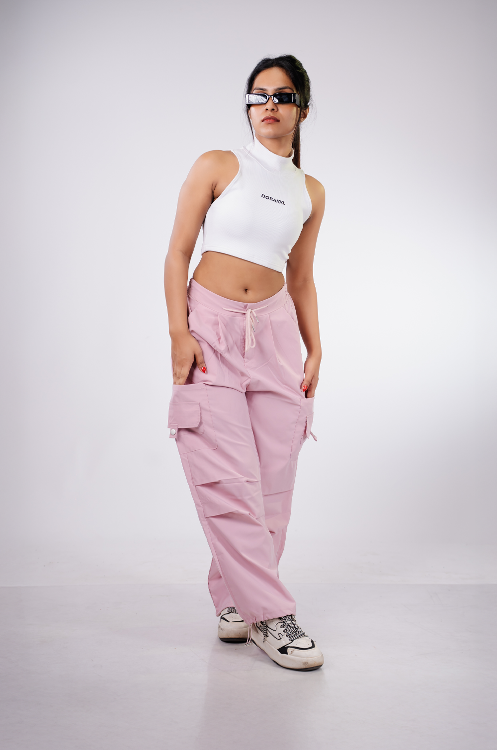Pink Flex Cargo Pant