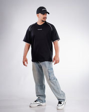 Light Wash Denim Cargo Pant