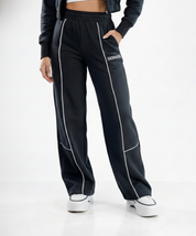 Urban Flex Piped Black Co-ord Set