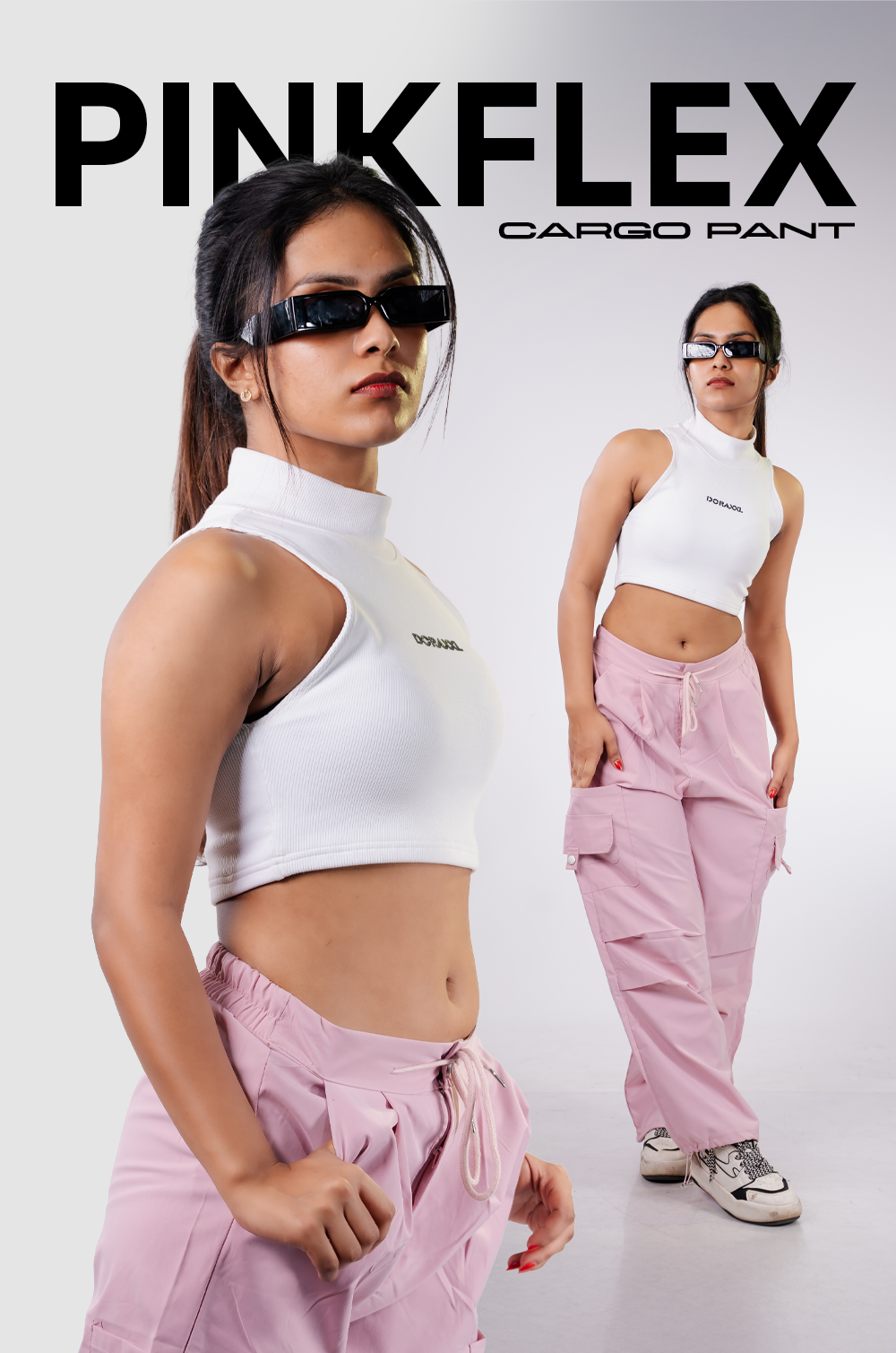 Pink Flex Cargo Pant