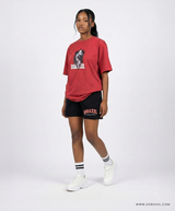 Red Oversized Tee & Short Set