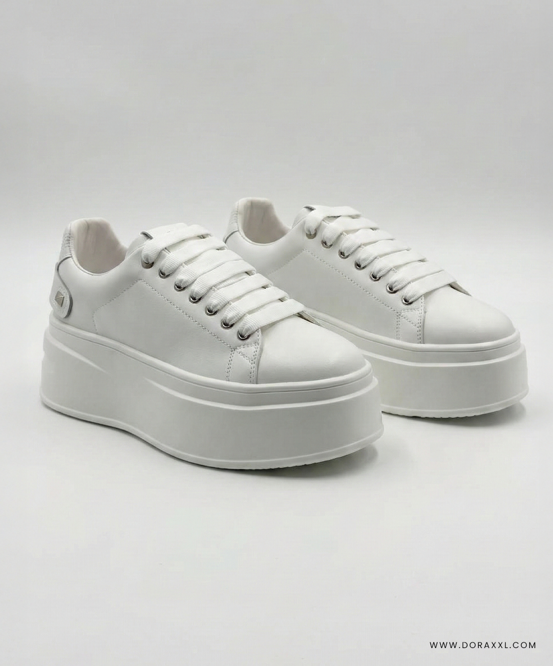 White Platform Sneakers