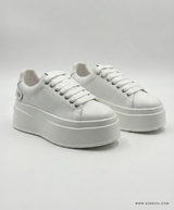 White Platform Sneakers