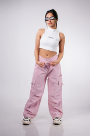Pink Flex Cargo Pant