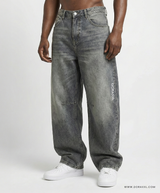 Black wave Baggy Denim