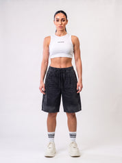 Washed Canvas Short