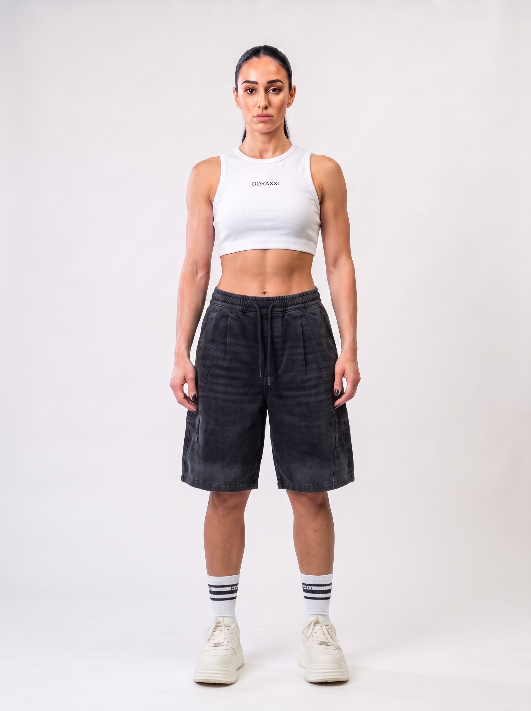 Washed Canvas Short