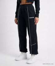 Urban Flex Piped Black Co-ord Set