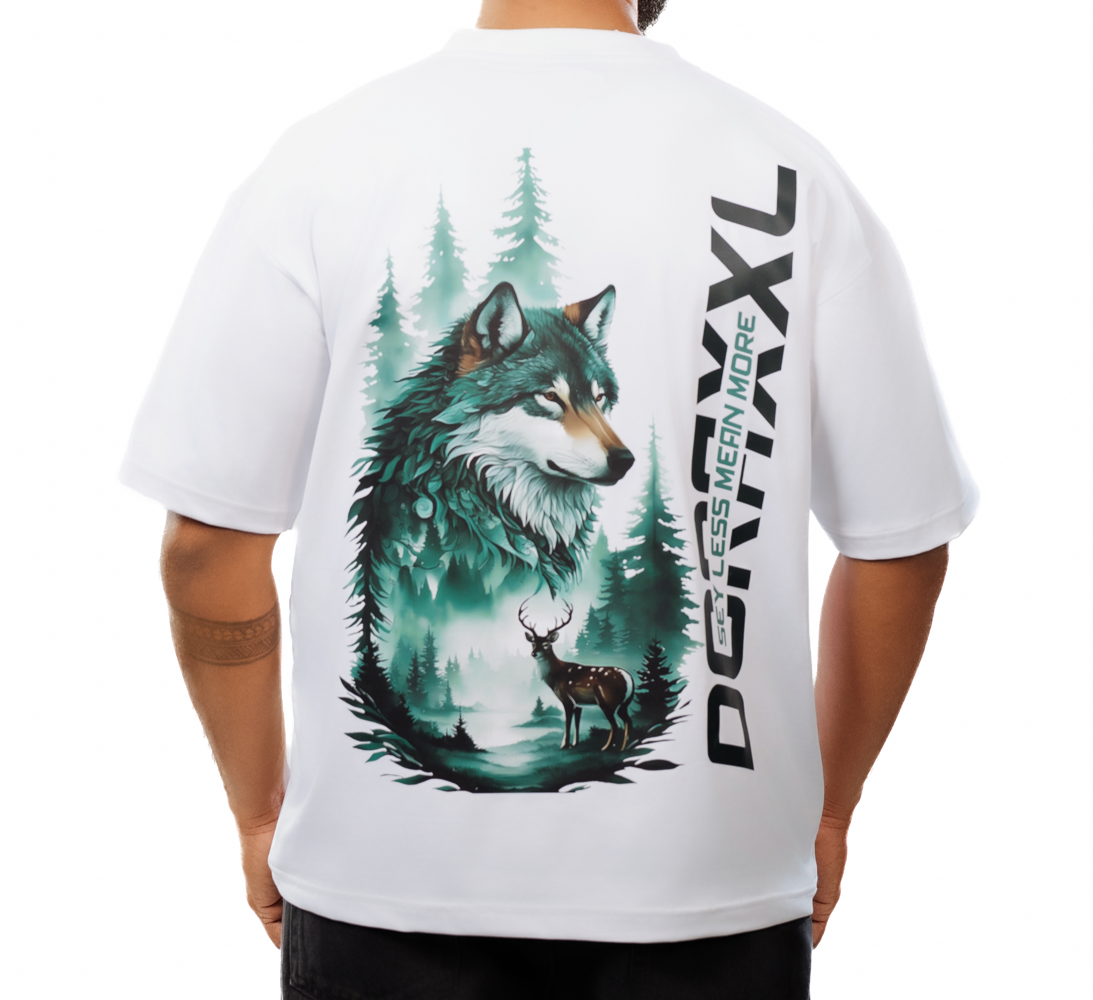 Green Wolf Oversized Tee
