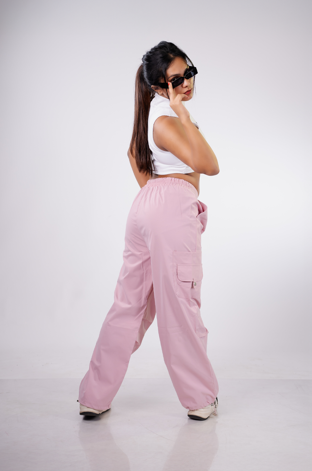 Pink Flex Cargo Pant