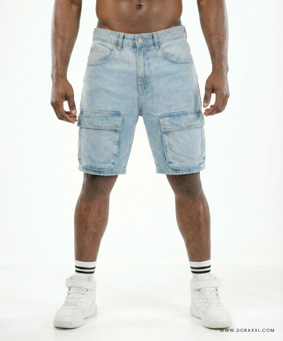 Cargo Denim Shorts