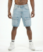 Cargo Denim Shorts