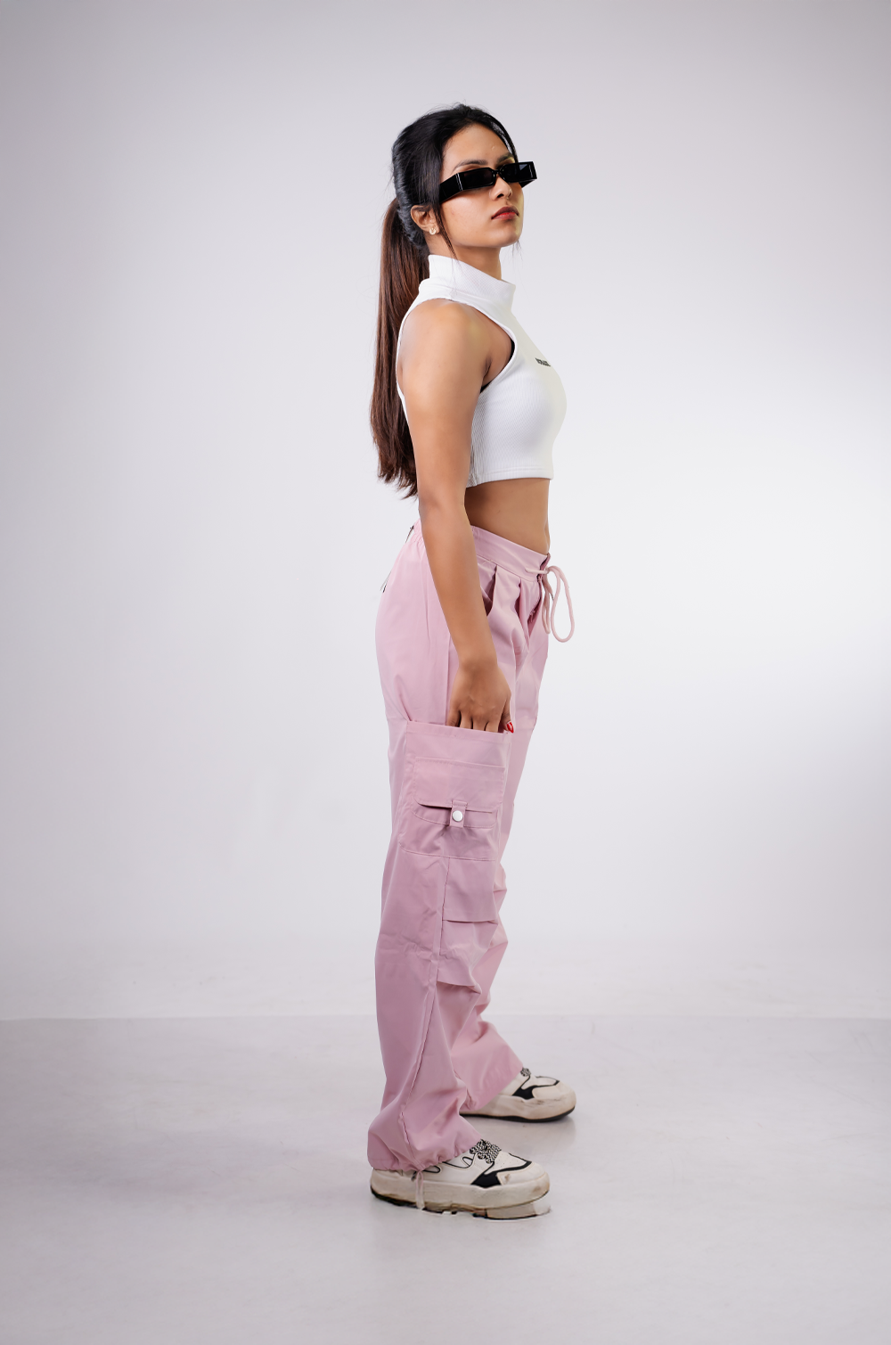 Pink Flex Cargo Pant