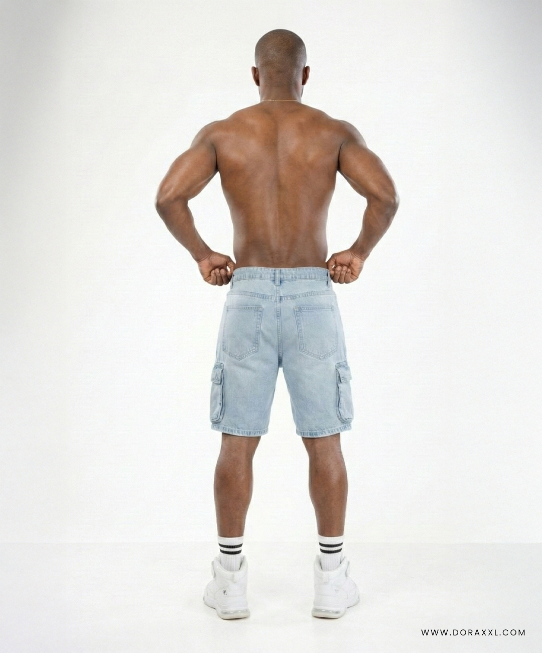 Cargo Denim Shorts