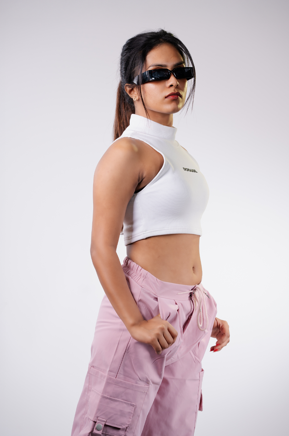 Pink Flex Cargo Pant
