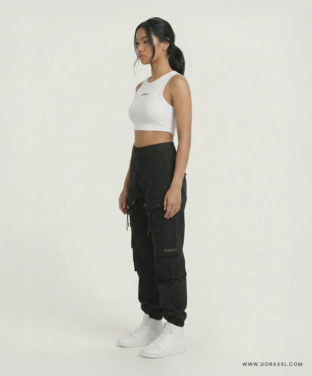 Black Line Cargo Pant