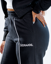 Urban Flex Piped Black Co-ord Set