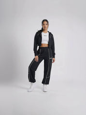 Urban Flex Piped Black Co-ord Set